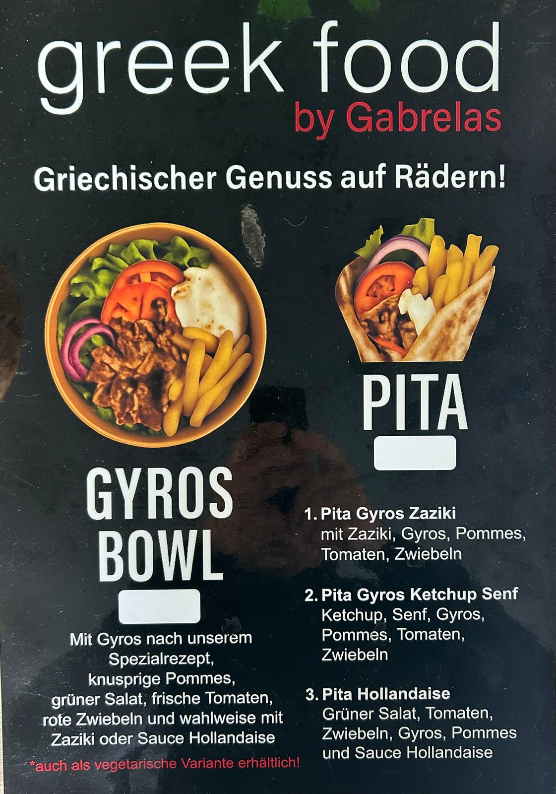 Gyros Bowl und Pita direkt am Foodtruck